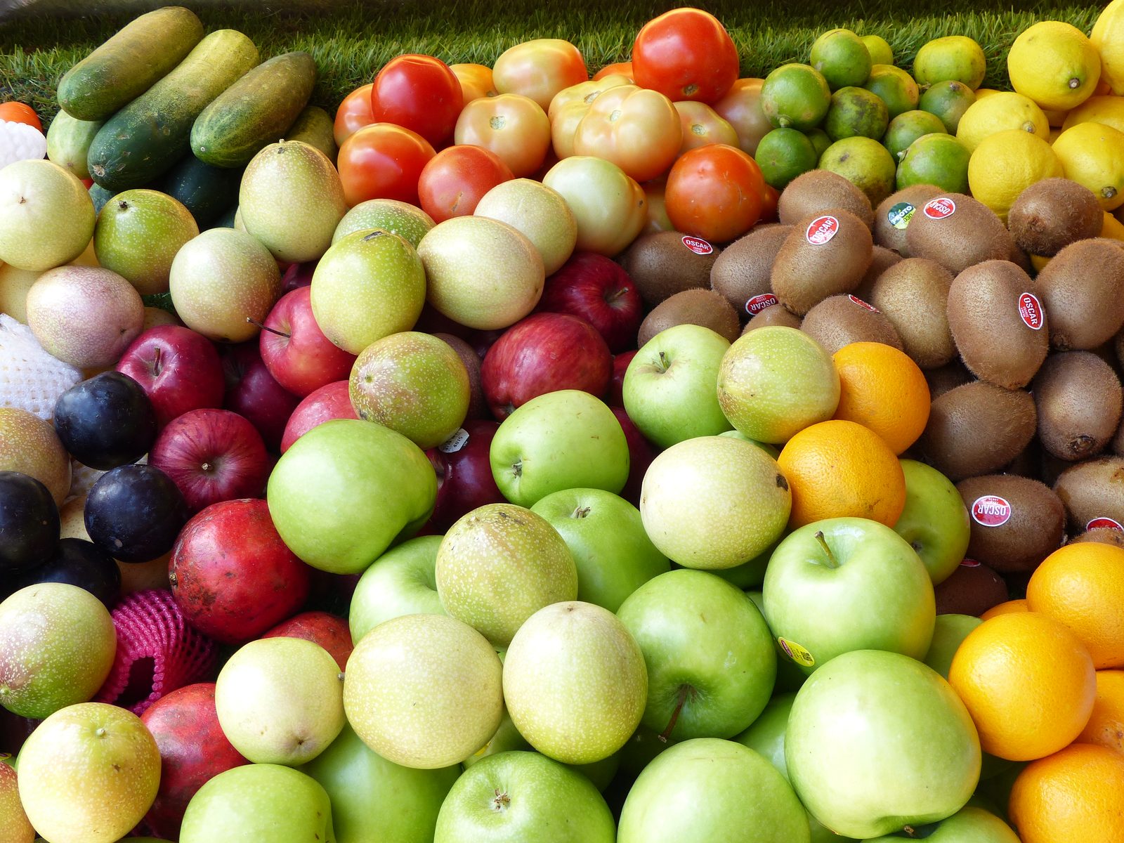 Marché de fruits colorés, Malaisie